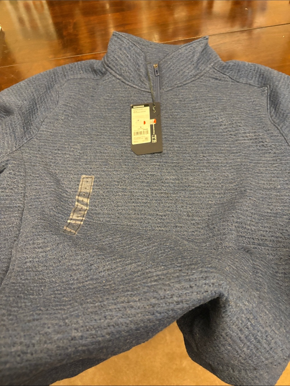 VRST Men's Half-Zip Knit Sweater Pullover - Blue